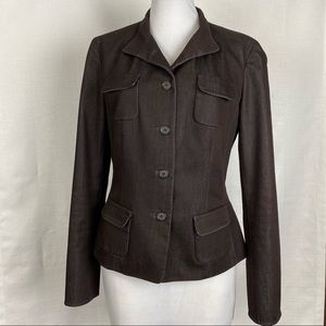 Tahari Brown Blazer Size 6